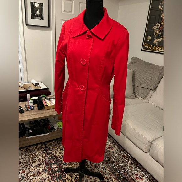 H&M Jackets & Blazers - H&M Red 3/4 length Jacket Size 12